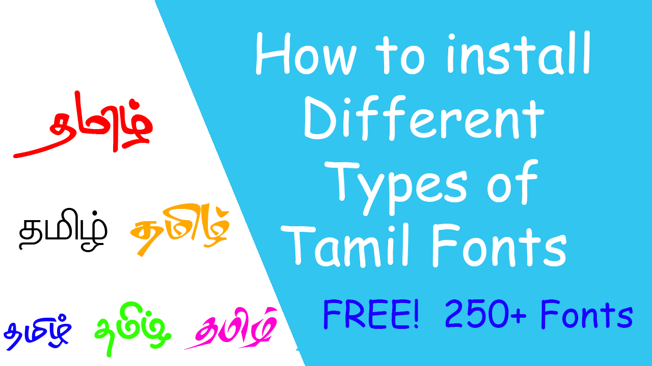 Download Tamil Font For Mac